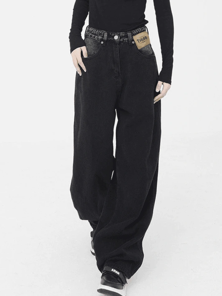 Vintage Black Boyfriend Jeans Wash: Effortless Style Reborn.